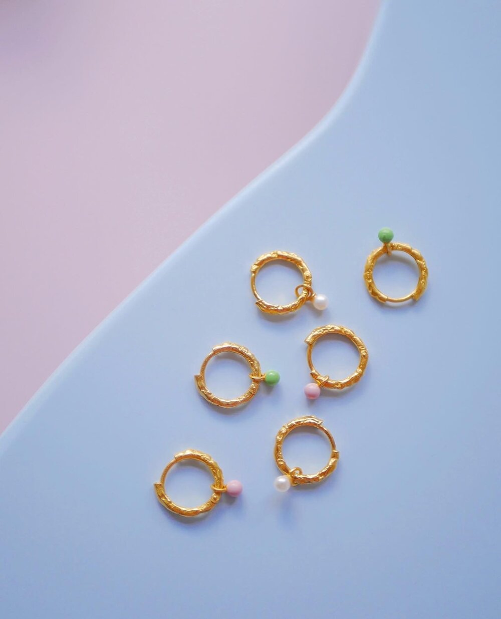 Belle Pearl øreringe - Pearl/forgyldt